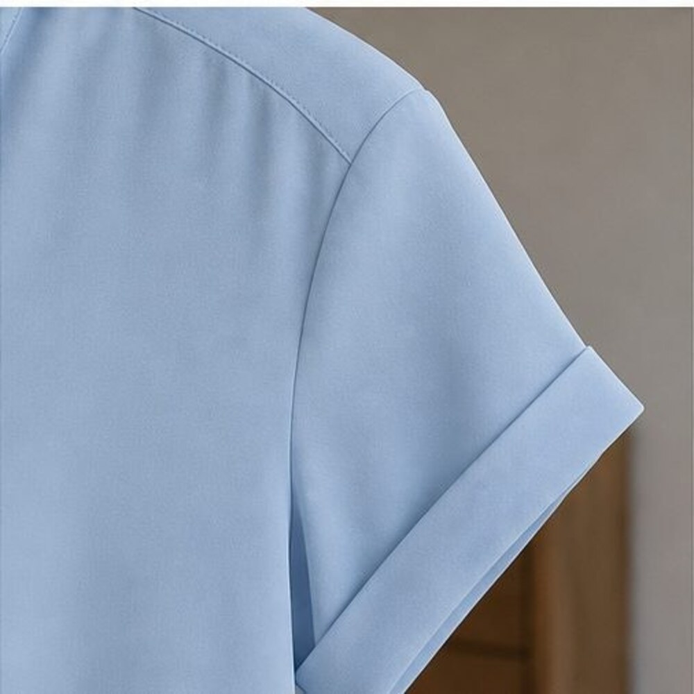 Blue V Neck Top - Picture 5 of 6